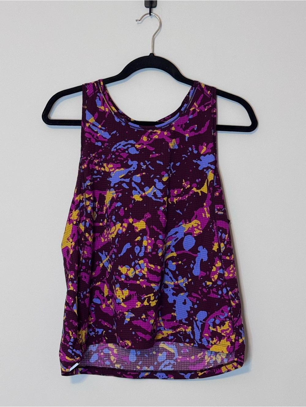 REI Co-op Swiftland Grid Running Tank Purple Nebula Large